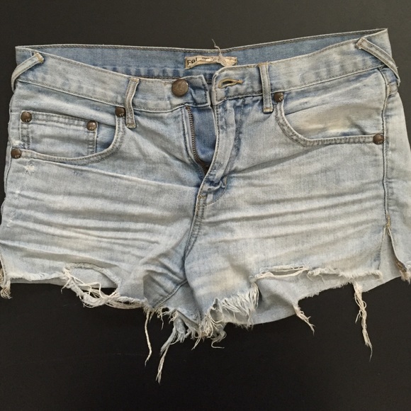 Free People Jean Shorts - Picture 2 of 4