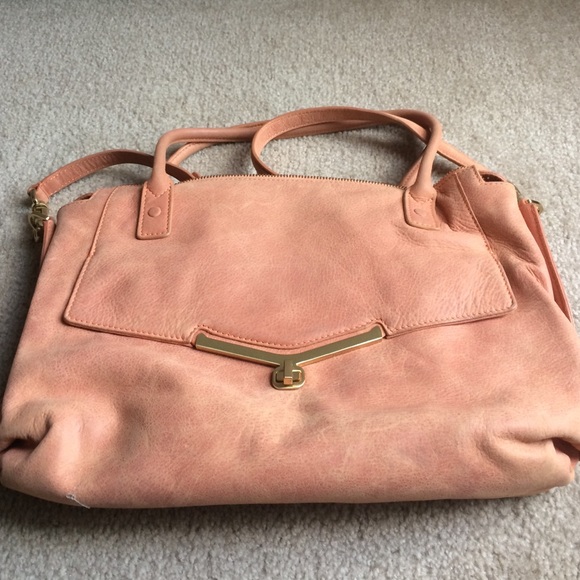Blush pink satchel