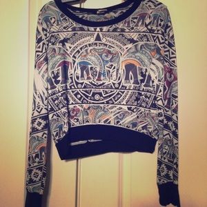 Elephant Indie Printed Long Sleeve Top