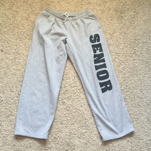 Grey senior sweat pants