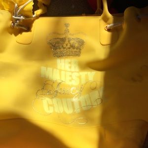 Large yellow beach bag