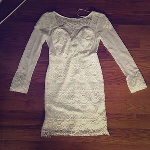 White lace party dress