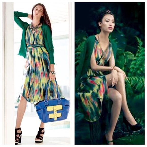 Watercolor Print Dress