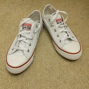 White converse all star sneakers 6.5
