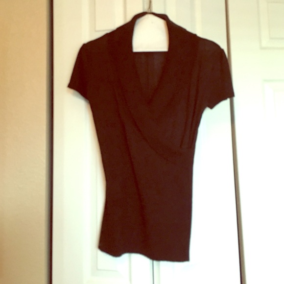 BCX black sweater material top. Size med