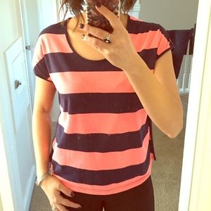 Boxy striped tee