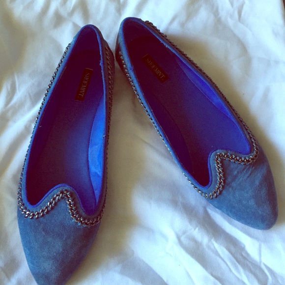 Shoemint Shoes - ShoeMint blue studded flats