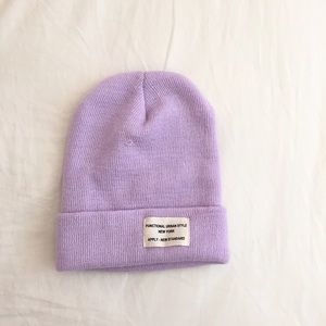 Pastel lilac beanie