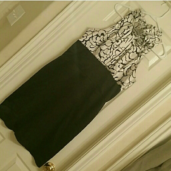 Sexy Elegant Black and White Dress