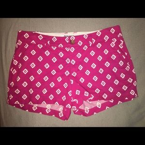 Pink printed shorts