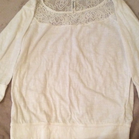 White with Lace Aero Shirt!