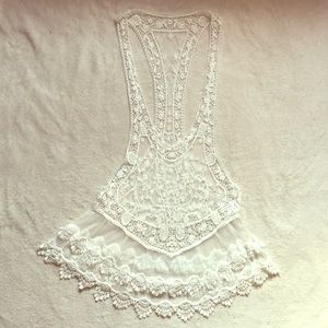 White lace top