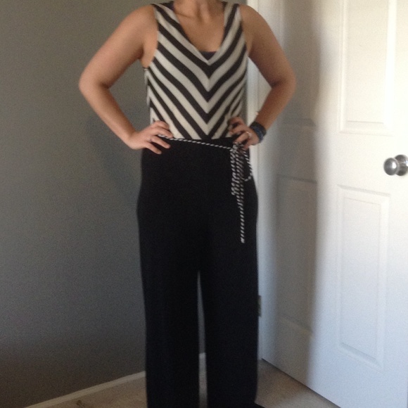 Black and white romper