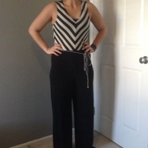 Black and white romper