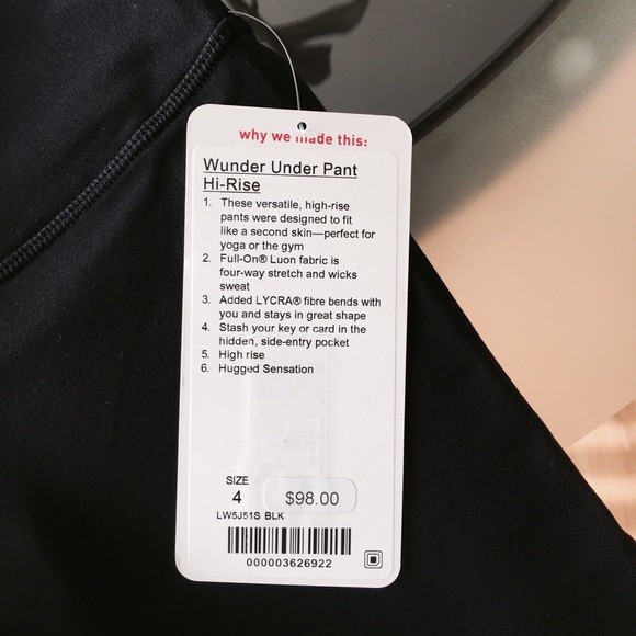 Lululemon high times wunder under NWT 4 SOLD 🔴 - Picture 4 of 4