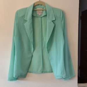 Olive and Oak sheer blazer