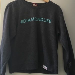 #diamondlife women's crew neck