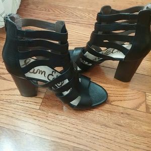 Sam Edelman "Yazmine" leather heeled sandals sz 10