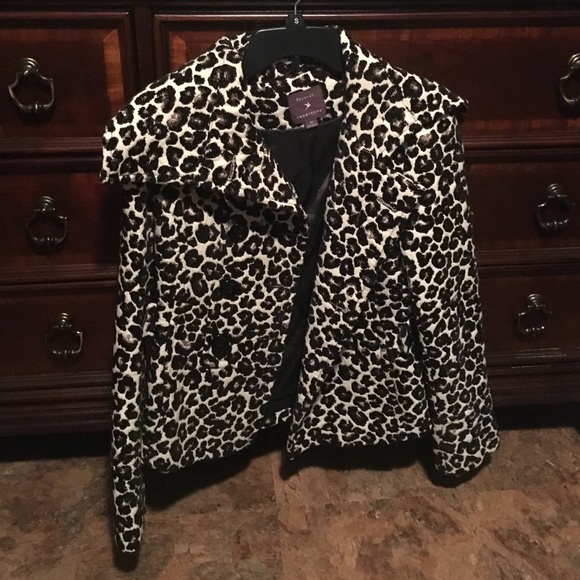 Forever 21 cheetah pea coat!