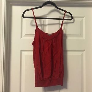 Red tank top