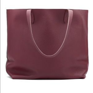 Cuyana Burgundy Classic Leather Tote
