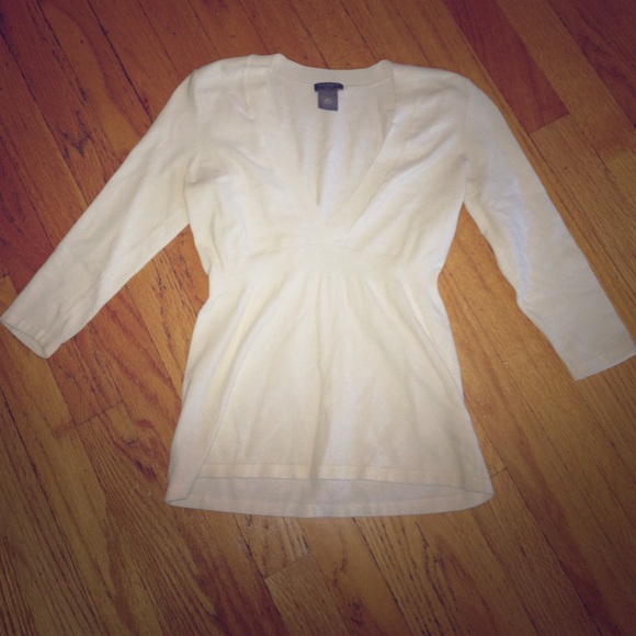 Ann Taylor petite white sweater