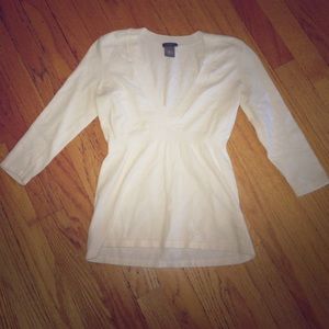 Ann Taylor petite white sweater