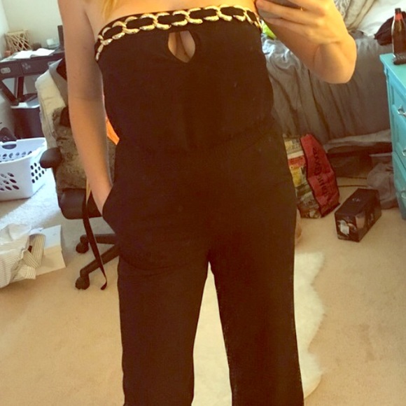 Black bebe jumpsuit