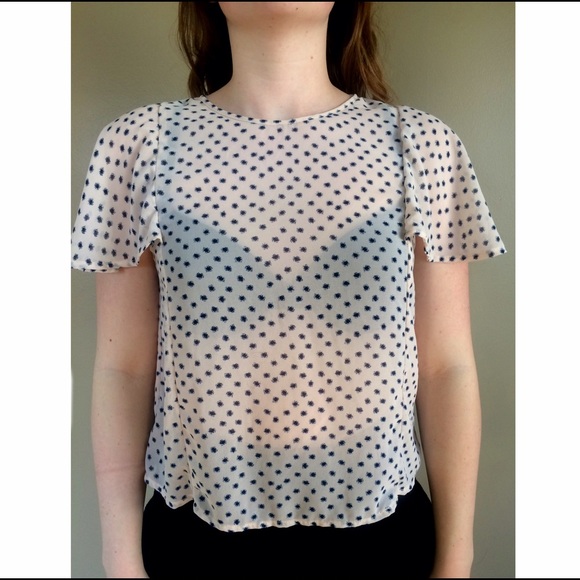 bp polka dot blouse