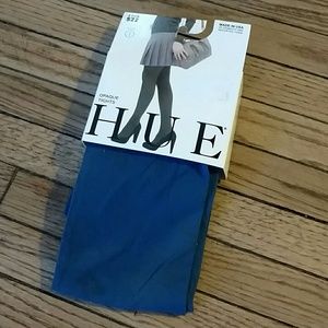 Blue Opaque Tights
