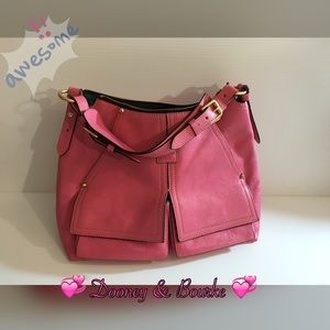 💞 Dooney & Bourke  Pink Hobo Leather Handbag 💞