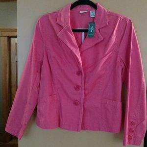 Coral Blazer LL Bean women's Jacket NWT petite