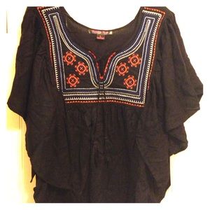 Rock&Roll Cowgirl Embroidered Blouse