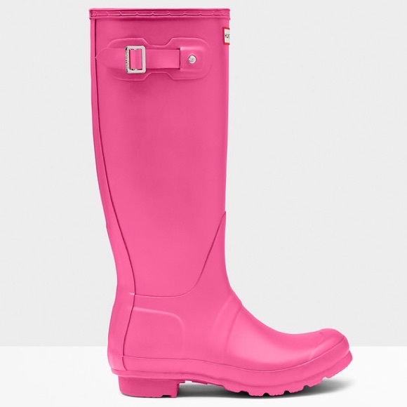 Hunter's Women's Original Tall Rain boot - pink