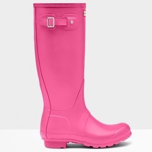 Hunter's Women's Original Tall Rain boot - pink