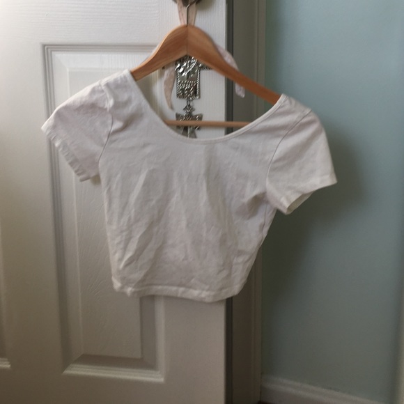 White crop top