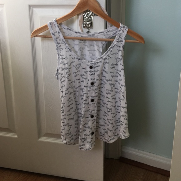 Navy and white tank top