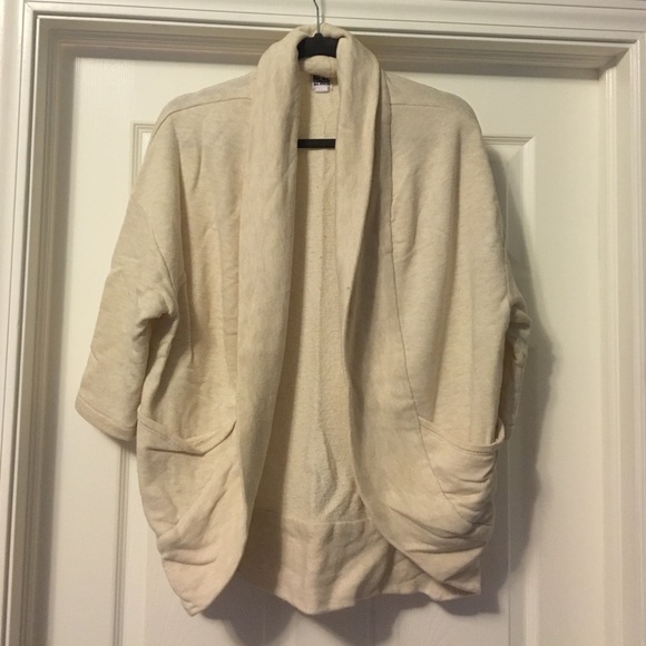 Oversized sweatshirt cardigan