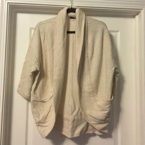 Oversized sweatshirt cardigan