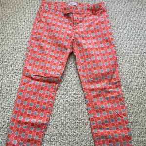 Gap pant slim cropped honeycomb design