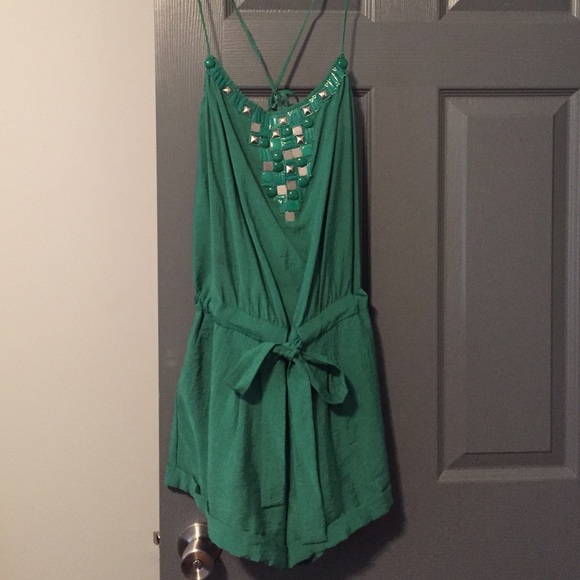 Green BCBG romper