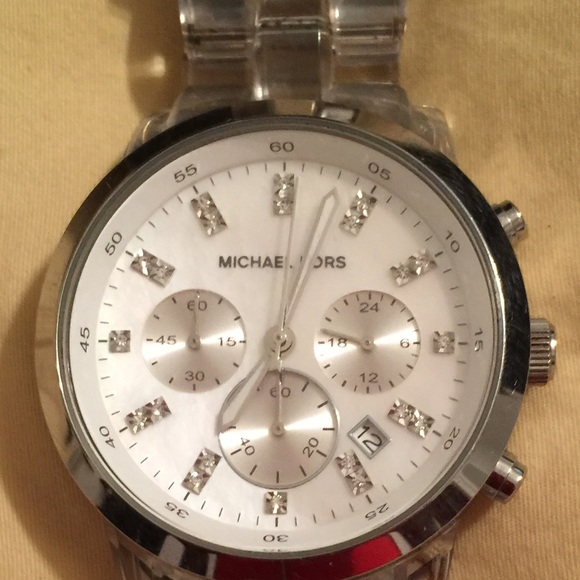 Michael Kors Watch Clear Link Band