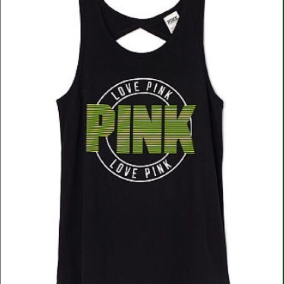 VS Pink Black Tank