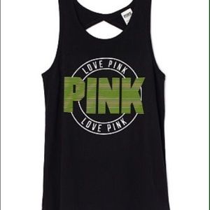 VS Pink Black Tank