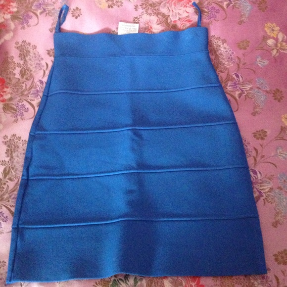 Blue Bandage Skirt