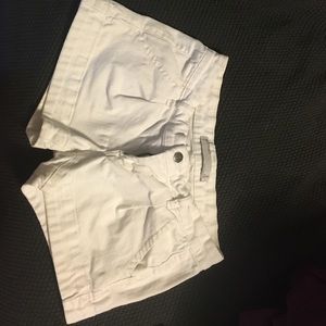 White Jean shorts