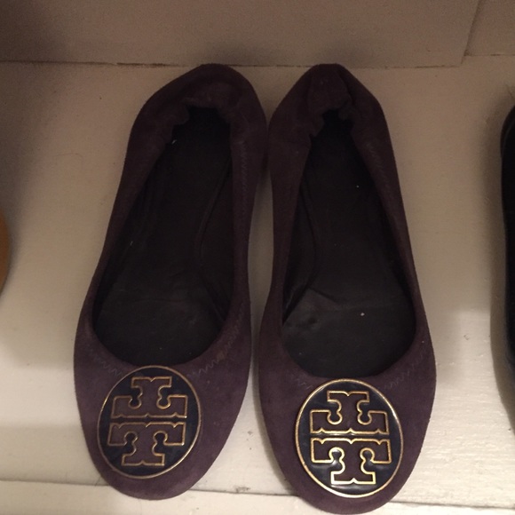 Tory burch suede Reva flats