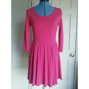 H&M Hot Pink Skater Dress