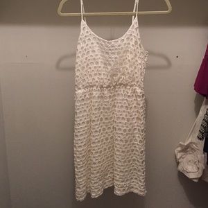 Madewell white eyelet dress