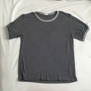 brandy melville striped ringer tee